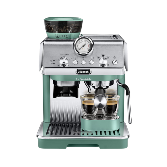 De'Longhi La Specialista Arte Compact Manual Bean to Cup Coffee Machine - Green