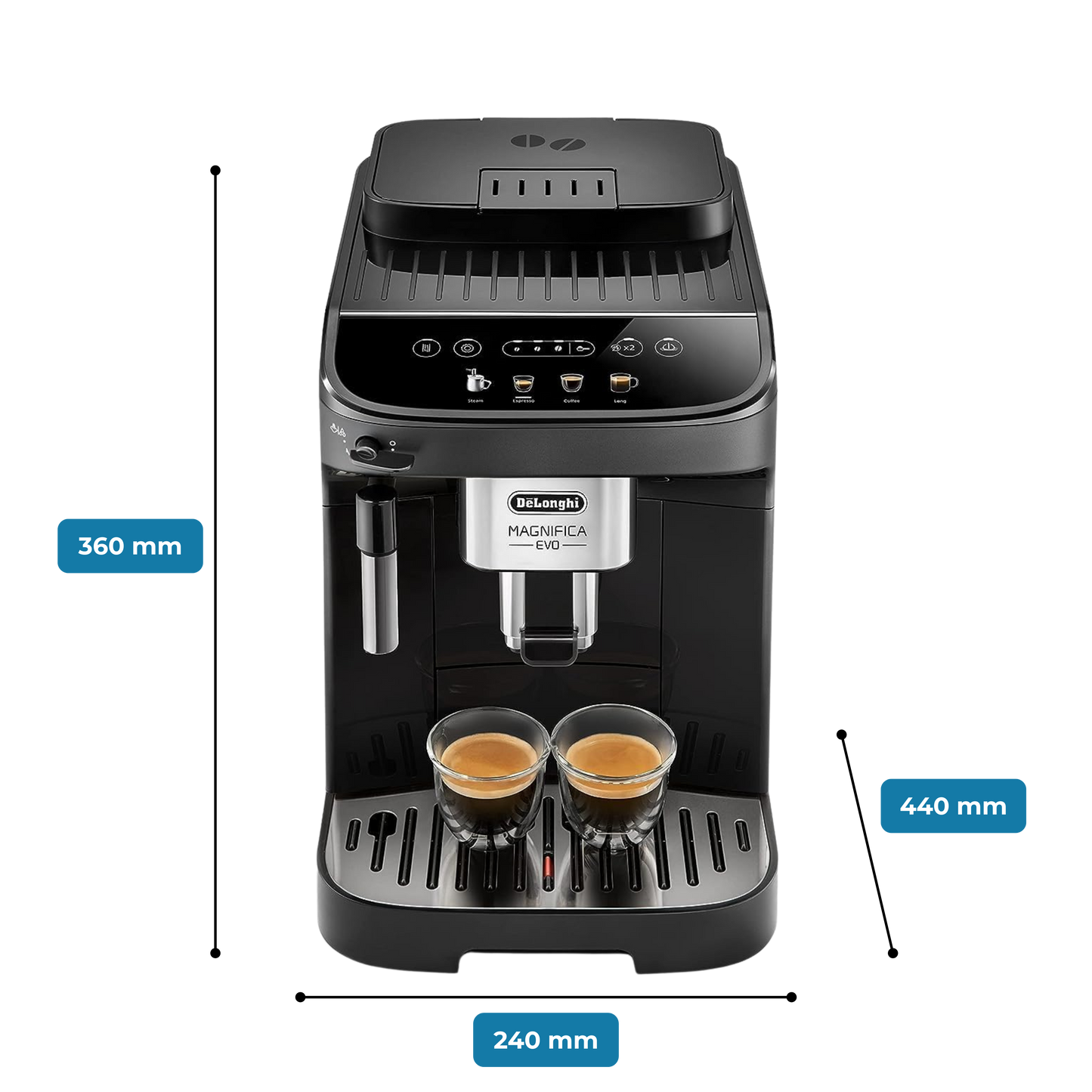De'Longhi Magnifica Evo Doppio+ Automatic Espresso Machine