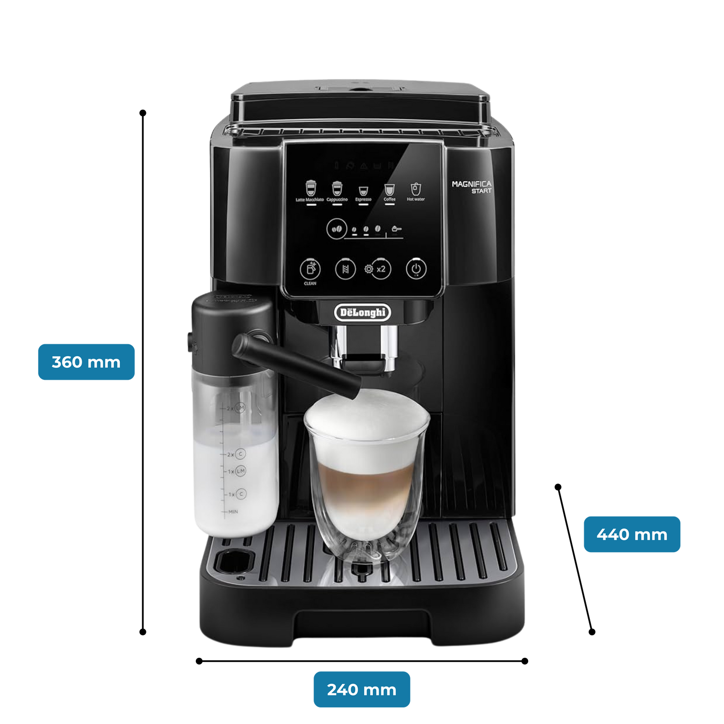 Magnifica Start Fully Automatic Coffee Machine - Black