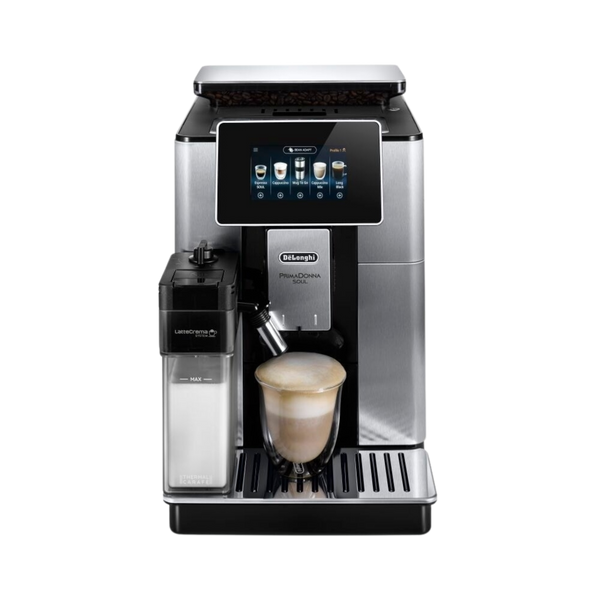 De'Longhi PrimaDonna Soul One Connected Touch Bean to Cup coffee machine - Metal & Black