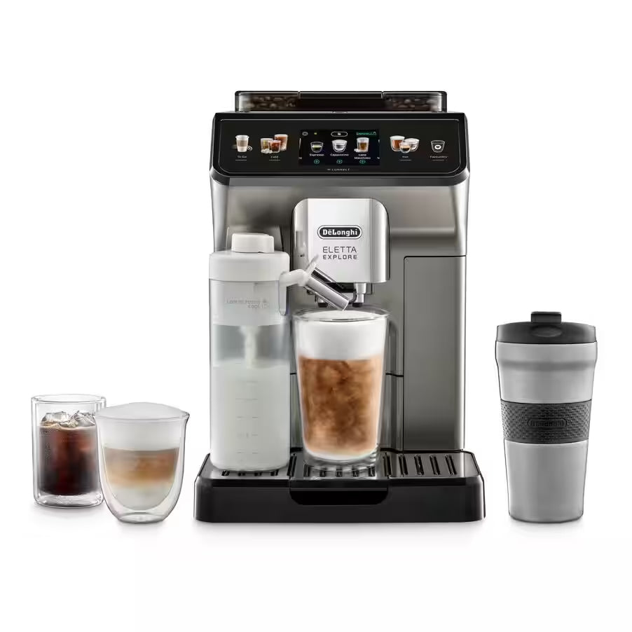 De'Longhi Eletta Explore Bean to Cup coffee machine Titanium
