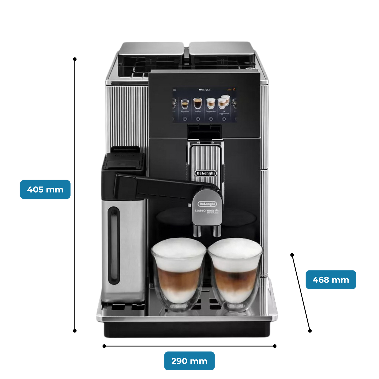 De'Longhi Maestosa Bean to Cup App Connected Fully Automatic Coffee Machine