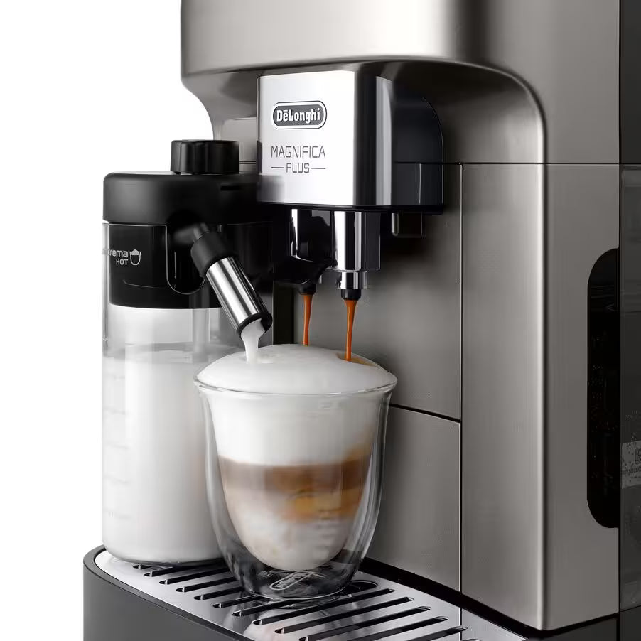 Delonghi Magnifica Plus Automatic Coffee Machine Titanium Black