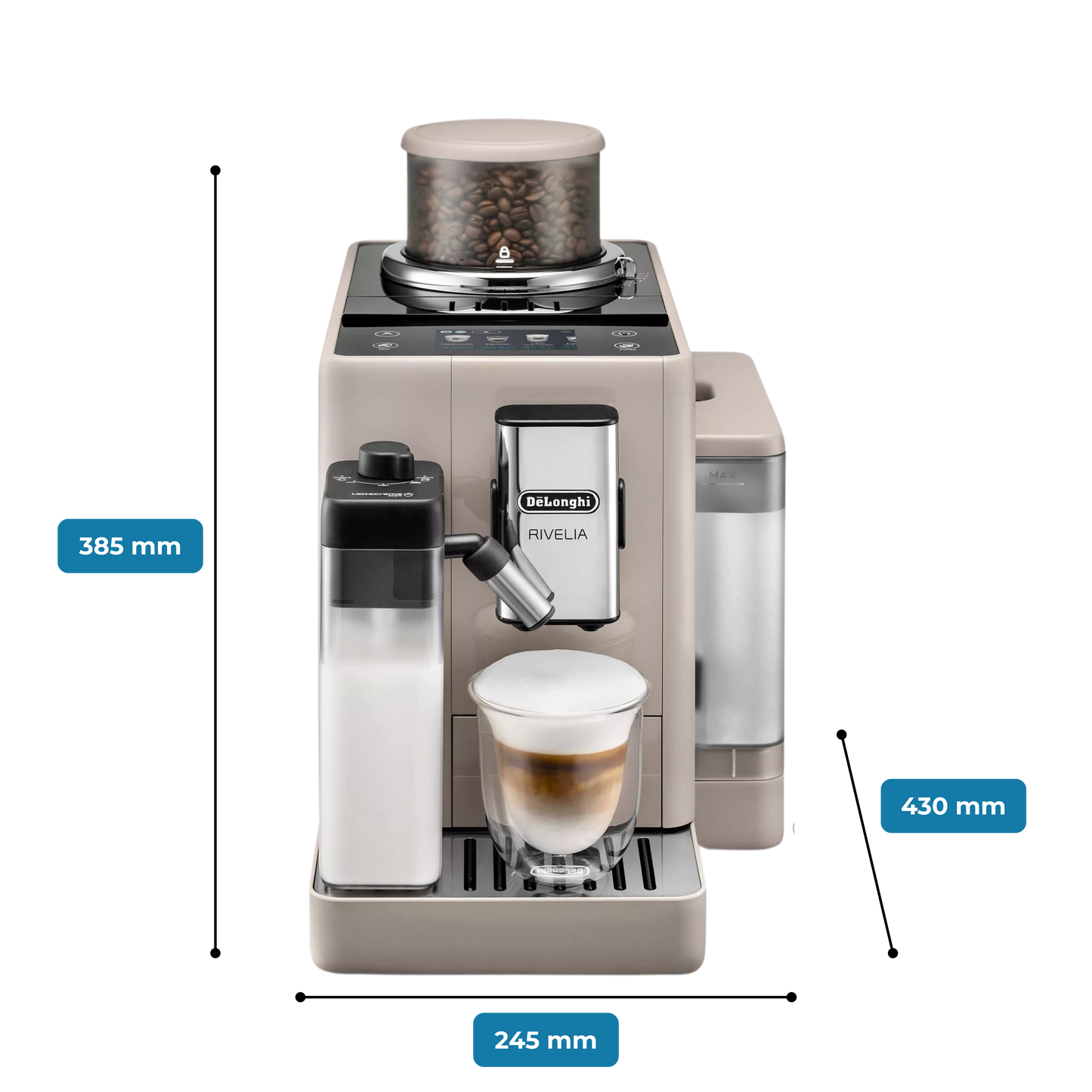 Rivelia Bean to Cup Coffee Machine - Sand Beige
