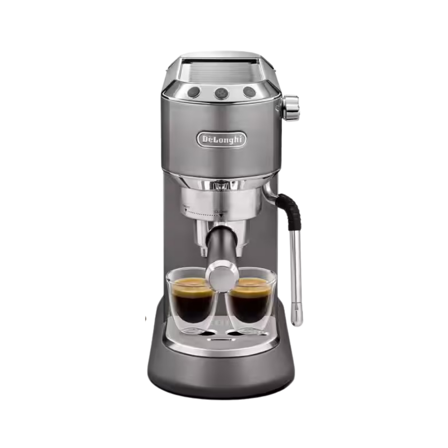 NEW Dedica Arte Manual Espresso Coffee Maker with new milk frothing function - Grey