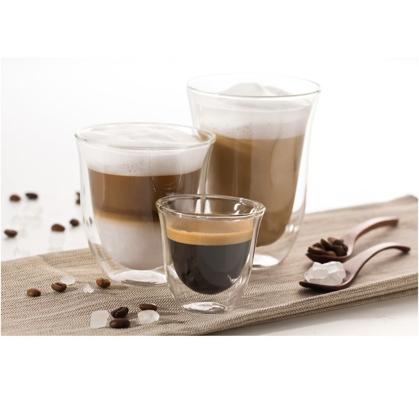 Connoisseur Collection 6 Mixed Sized Hand Blown Coffee Glasses