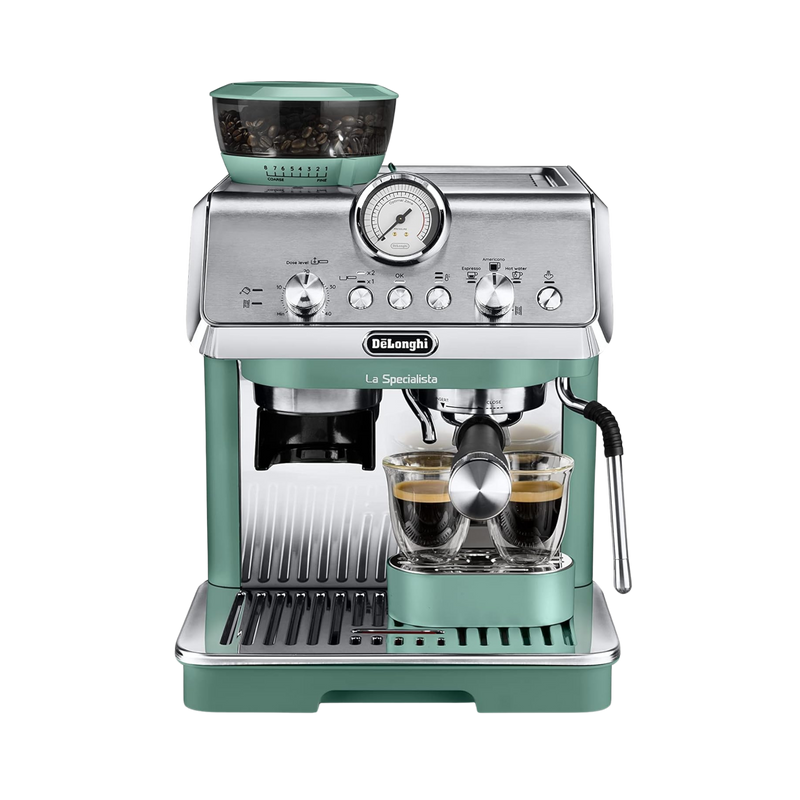De'Longhi La Specialista Arte Compact Manual Bean to Cup Coffee Machine - Green