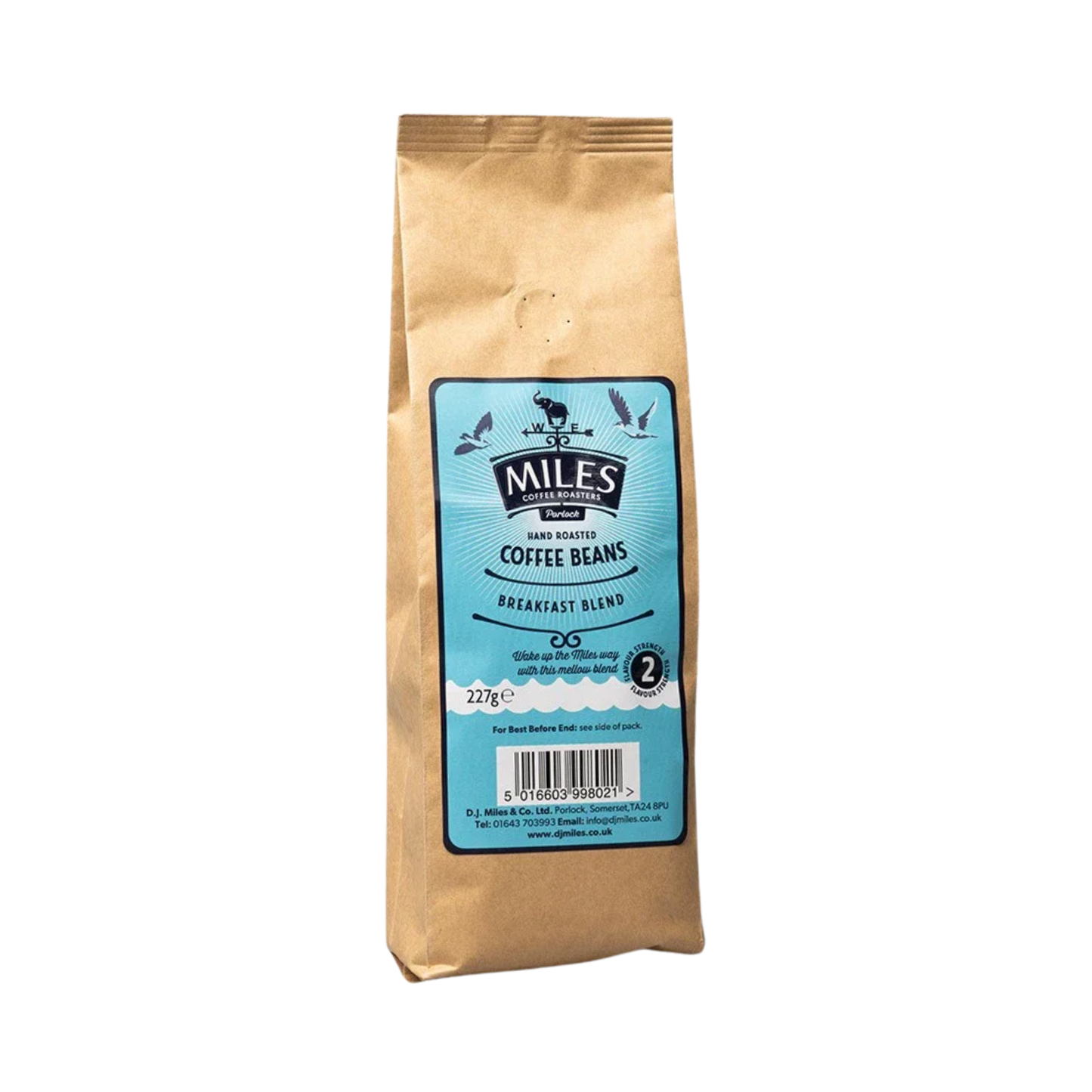 Miles Breakfast Coffee Beans 227g/1kg