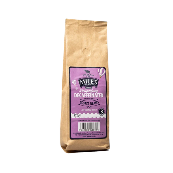 Miles Delightfully Decaffeinated Coffee Beans 227g/1kg