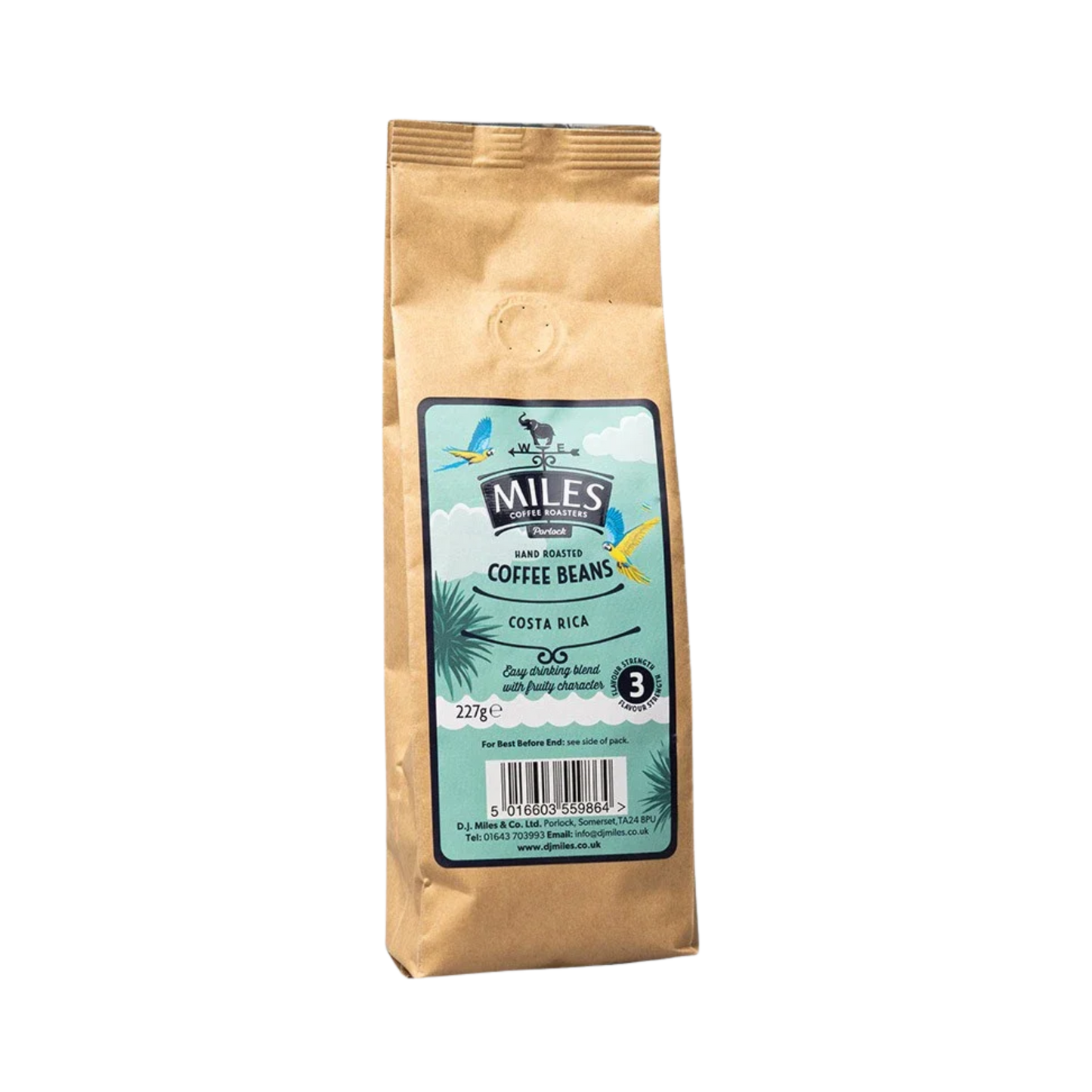 Miles Costa Rica Coffee Beans 227g/1kg