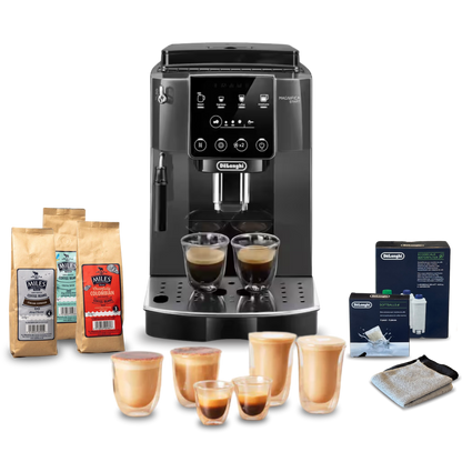 Magnifica Start Automatic Complete Coffee Setup - Grey & Black