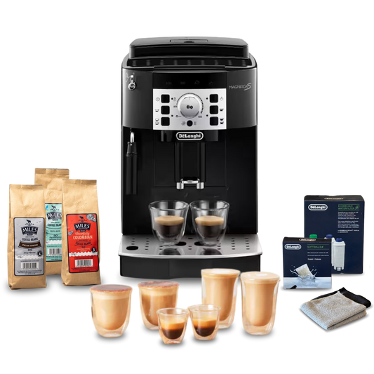 De'Longhi Magnifica S Automatic Complete Coffee Setup - Black