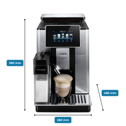 De'Longhi PrimaDonna Soul One Connected Touch Bean to Cup coffee machine - Metal & Black