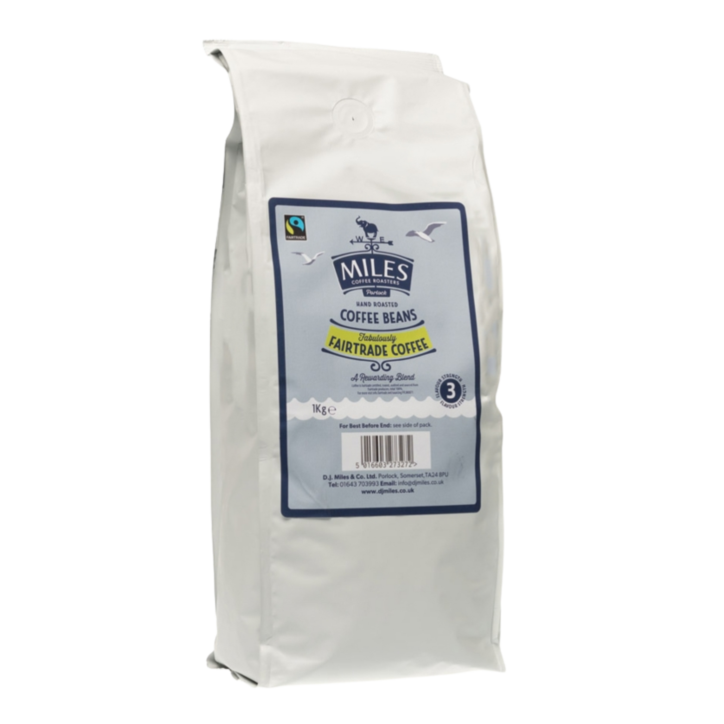 Miles Fabulously Fairtrade Coffee Beans 1kg