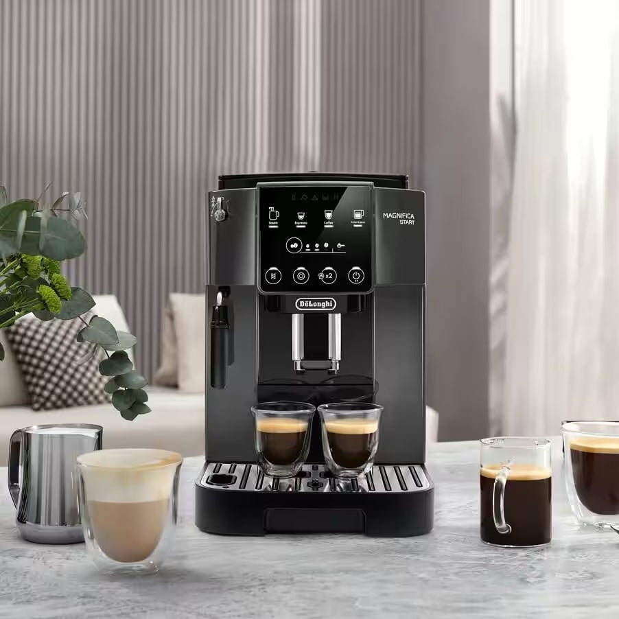 Magnifica Start Automatic Coffee Machine - Grey & Black
