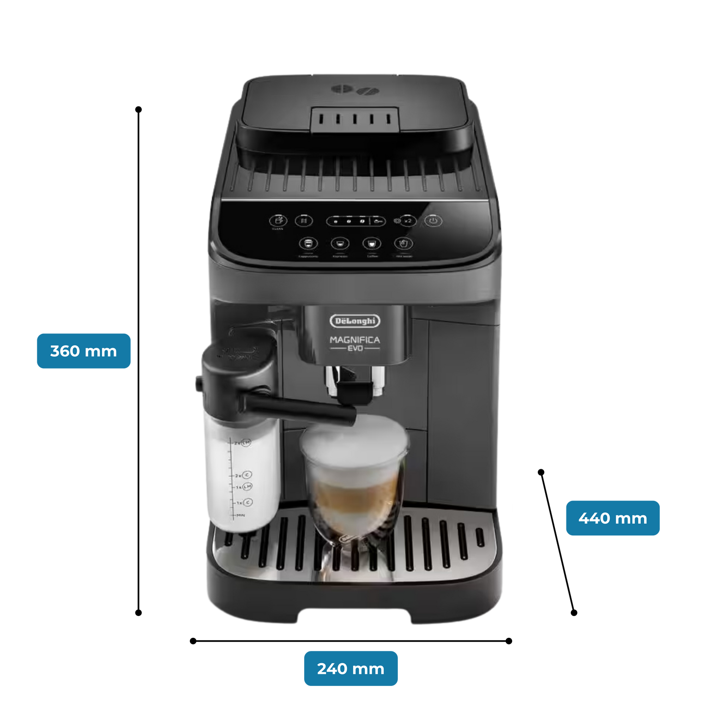 De'Longhi Magnifica Evo Fully Automatic - Grey & Black
