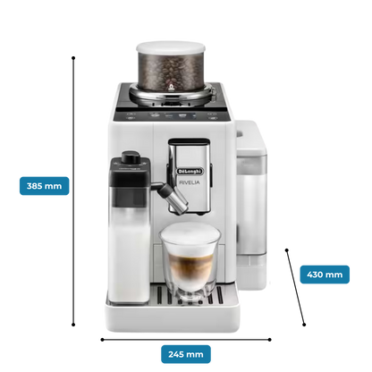 Rivelia Bean to Cup Coffee Machine - Arctic White