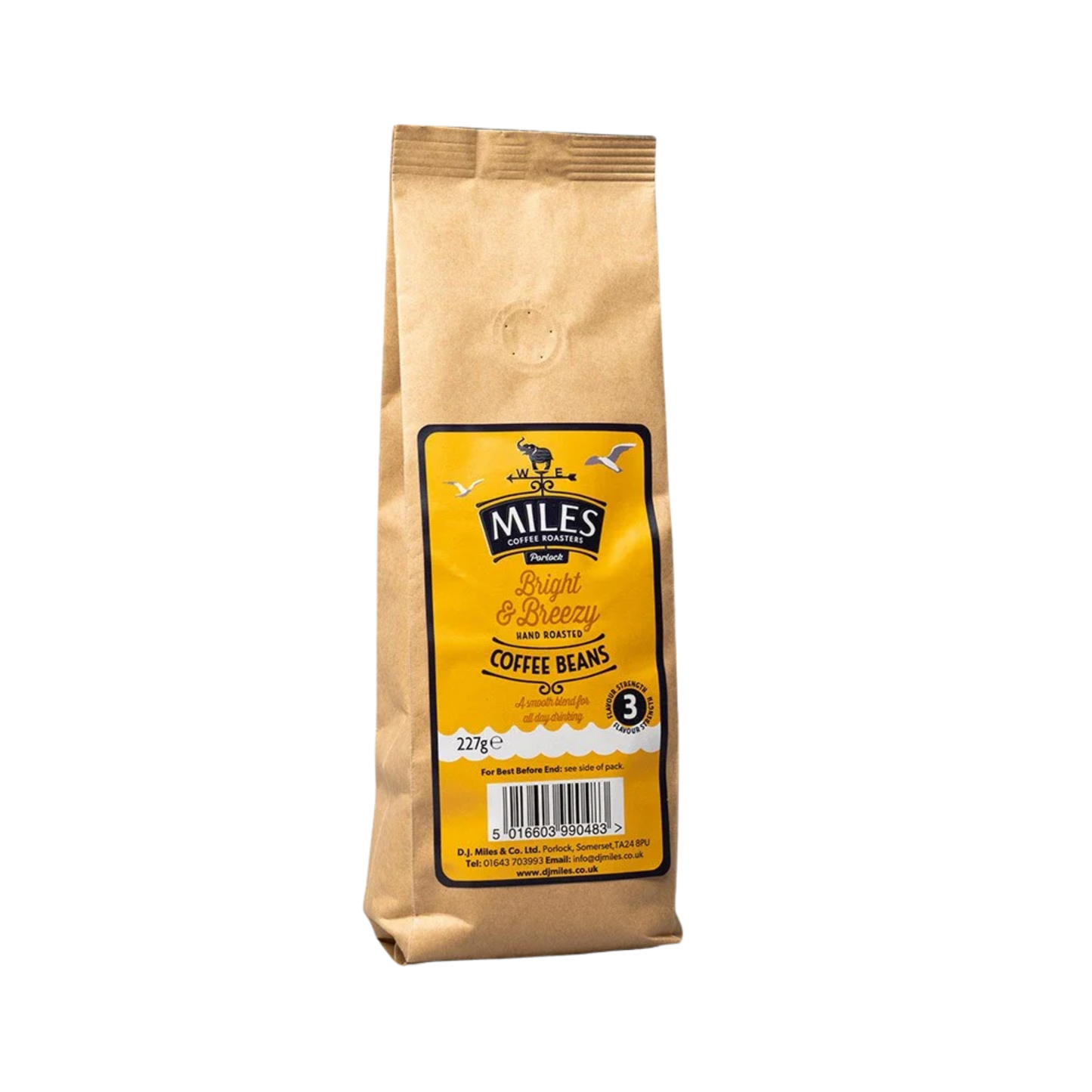 Miles Bright & Breezy Coffee Beans 227g/1kg