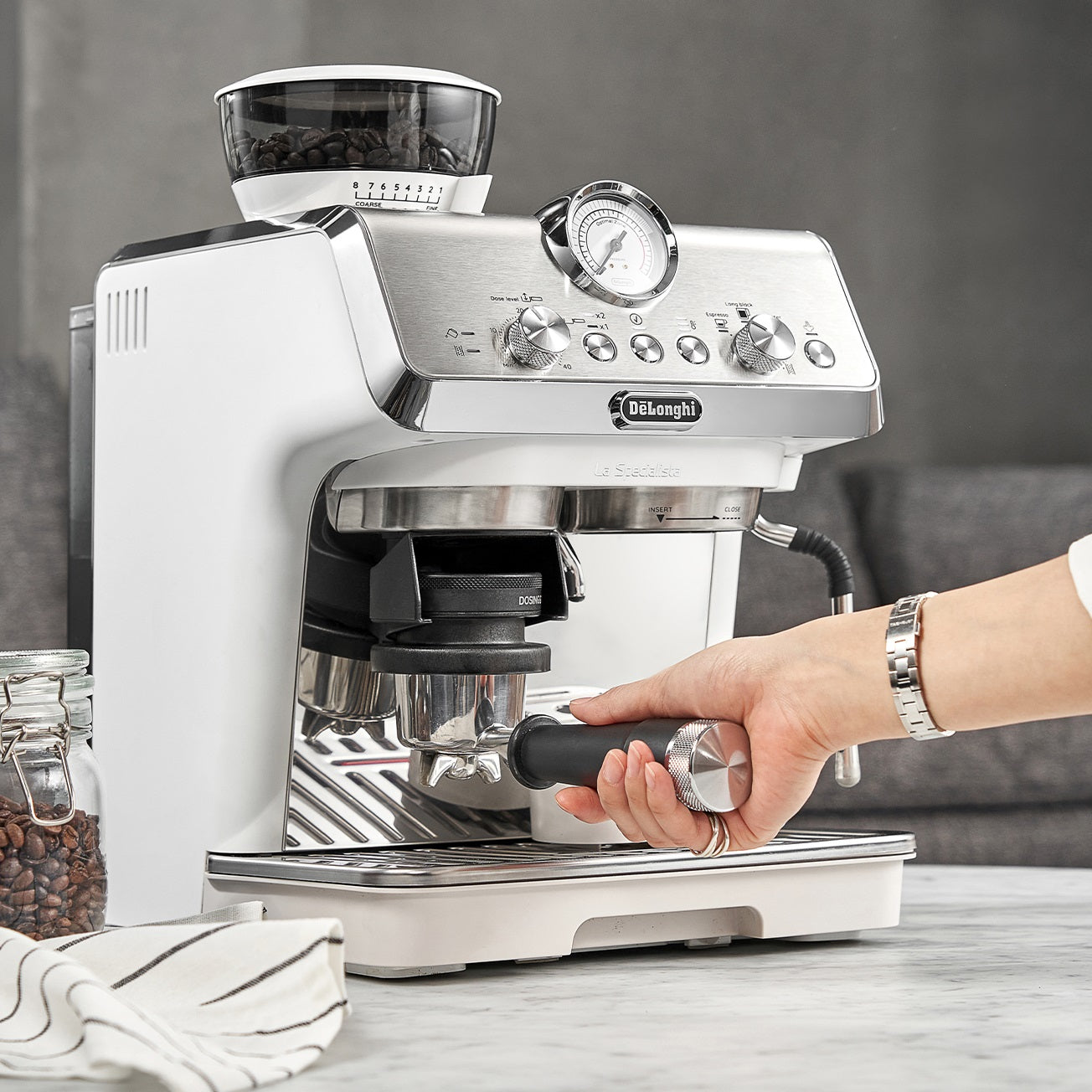 Coffee Grinder Delonghi Coffee Machine Dedica Manual DeLonghi