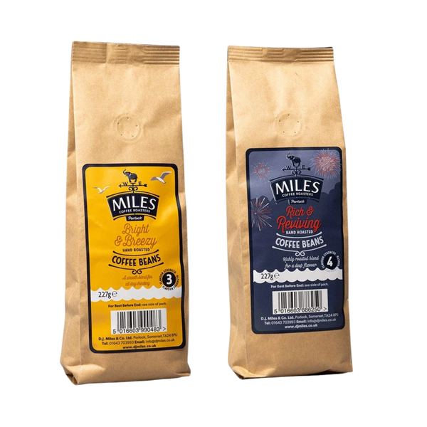 Miles Bright & Breezy + Rich & Reviving Coffee Beans 227g Bundle