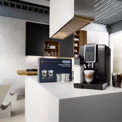 De’Longhi Barista Glassware Set - 2 Cappuccino Glasses + 2 Espresso Cups