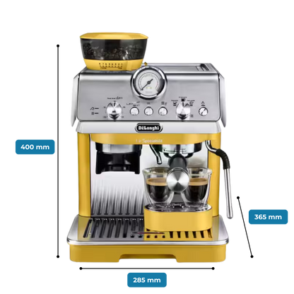 De'Longhi La Specialista Arte Compact Manual Bean to Cup Coffee Machine - Yellow