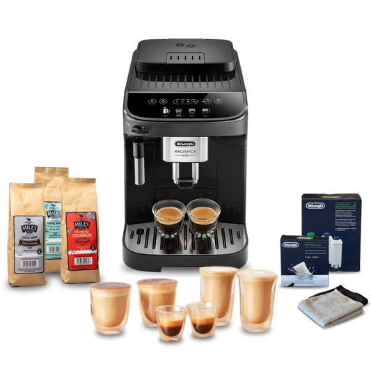 De'Longhi Magnifica Evo Doppio+ Automatic Complete Coffee Setup