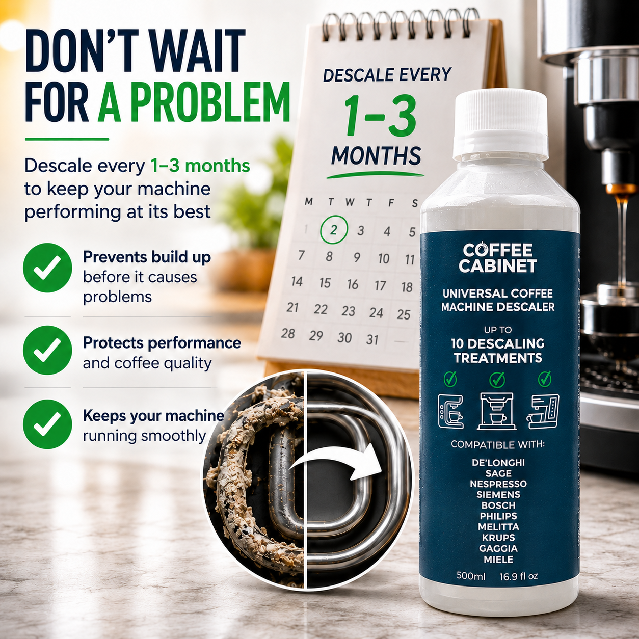Coffee Cabinet Universal Coffee Machine Descaler 500ml