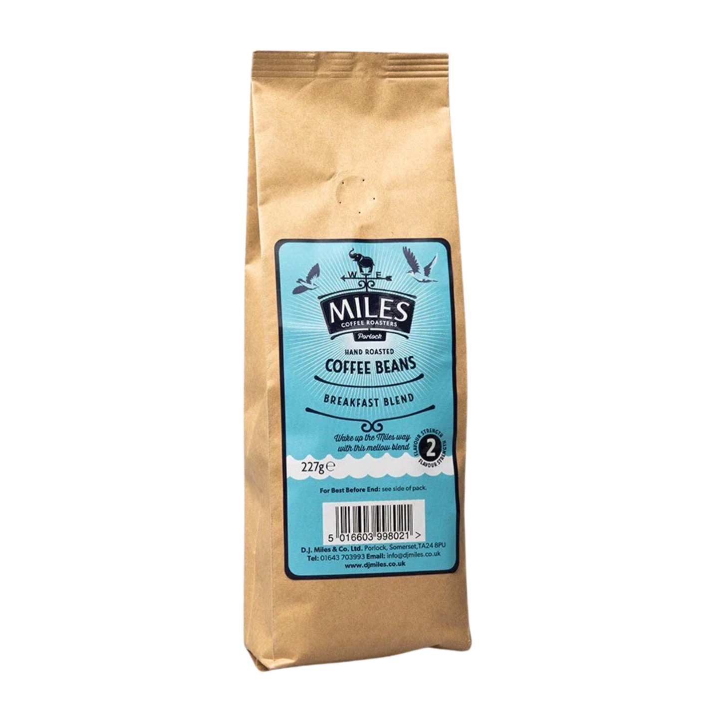 Miles Breakfast Coffee Beans 227g/1kg